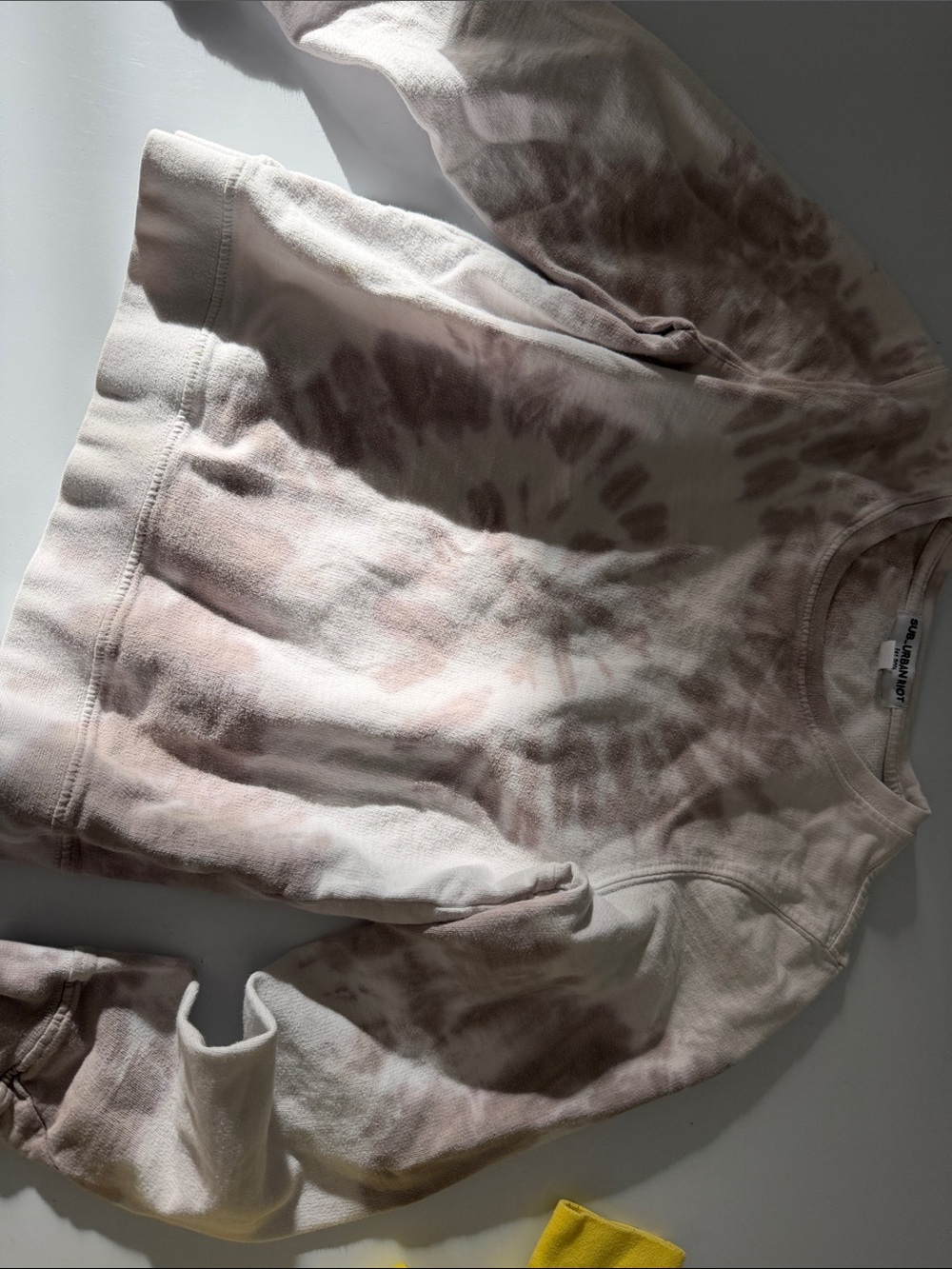 Sub_Urban Riot Kids Tie-Dye Crewneck Sweatshirt - Pale Pink, Beige